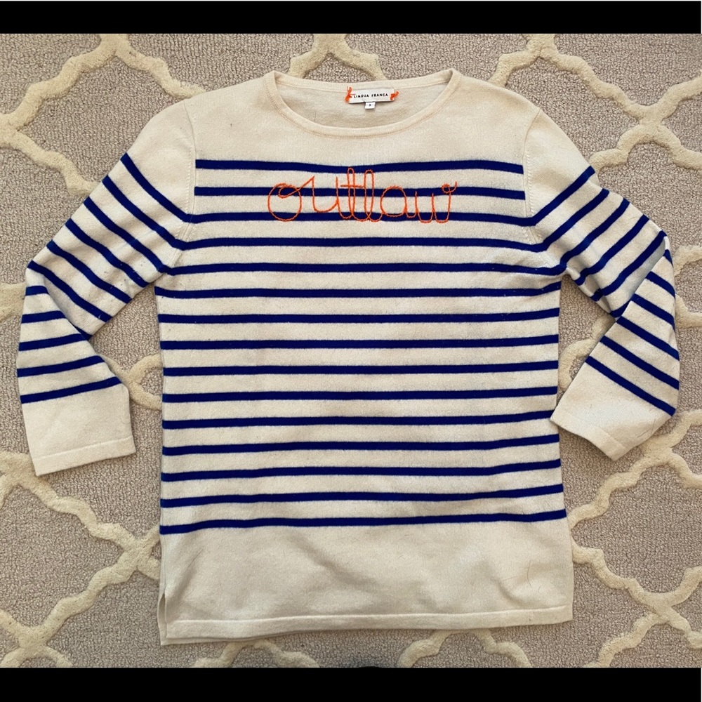 Lingua Franca “Outlaw” cashmere sweater